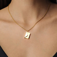 Thumbnail for Envelope Name Necklace - Custom Name Necklace - Gifts for Mother's Day - Gifts for Mom - Personalized Gift Necklace Brother & Sisters