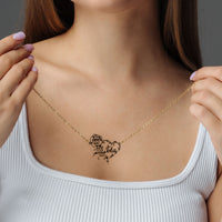 Thumbnail for Rose Name Necklace - Custom Name Necklace - Gifts for Mother's Day - Gifts for Mom - Personalized Gift Necklace Brother & Sisters