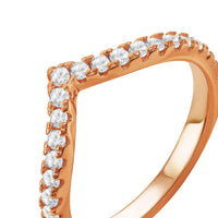 Thumbnail for Curved wedding band — product photo on a white background, silver