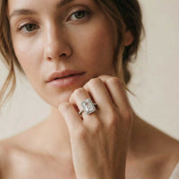 Thumbnail for Silver Rectangle Ring