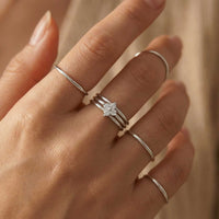 Thumbnail for Crystal Flower Ring