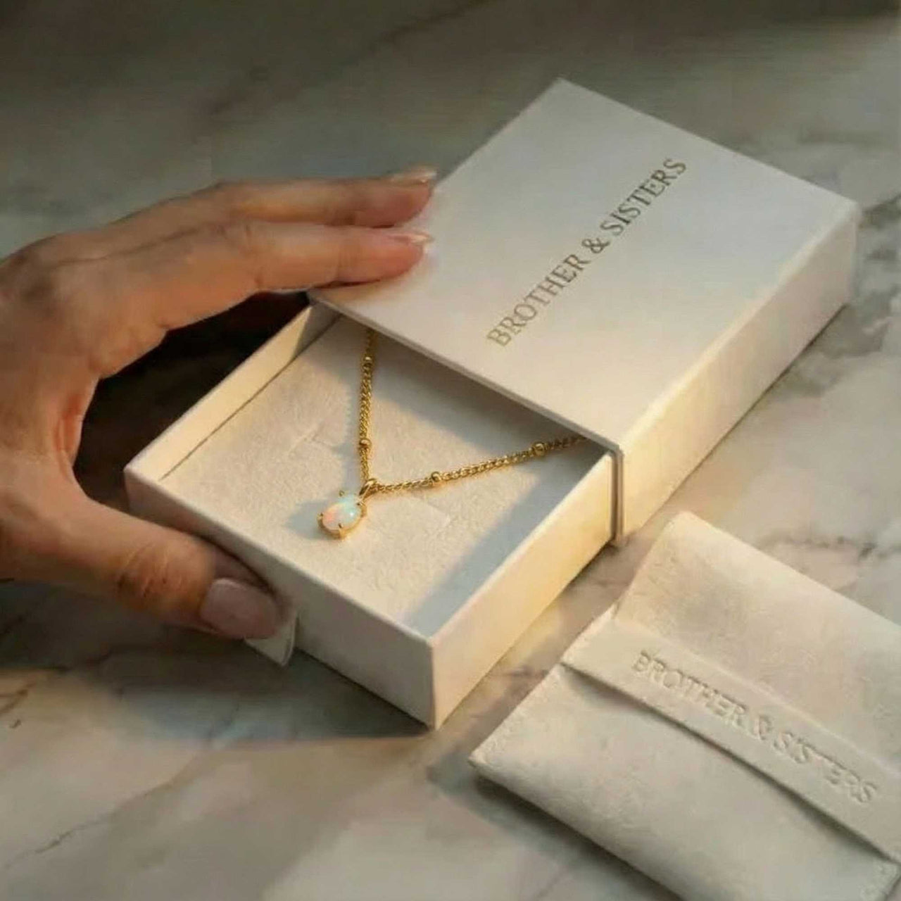 Opal Pendant Necklace