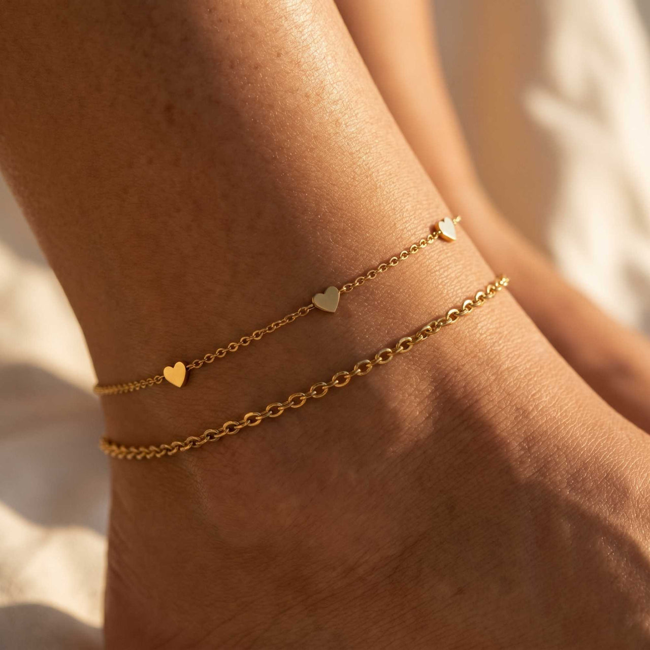 Heart Station Anklet