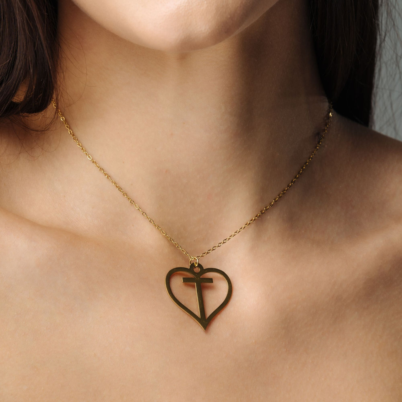 Heart Initial Necklace