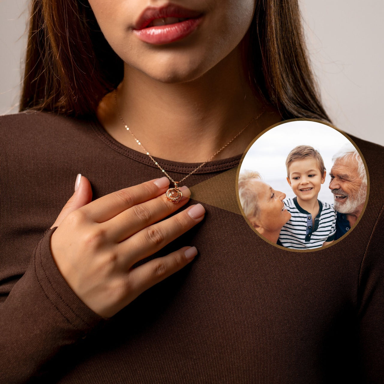 Duo Photo Necklace