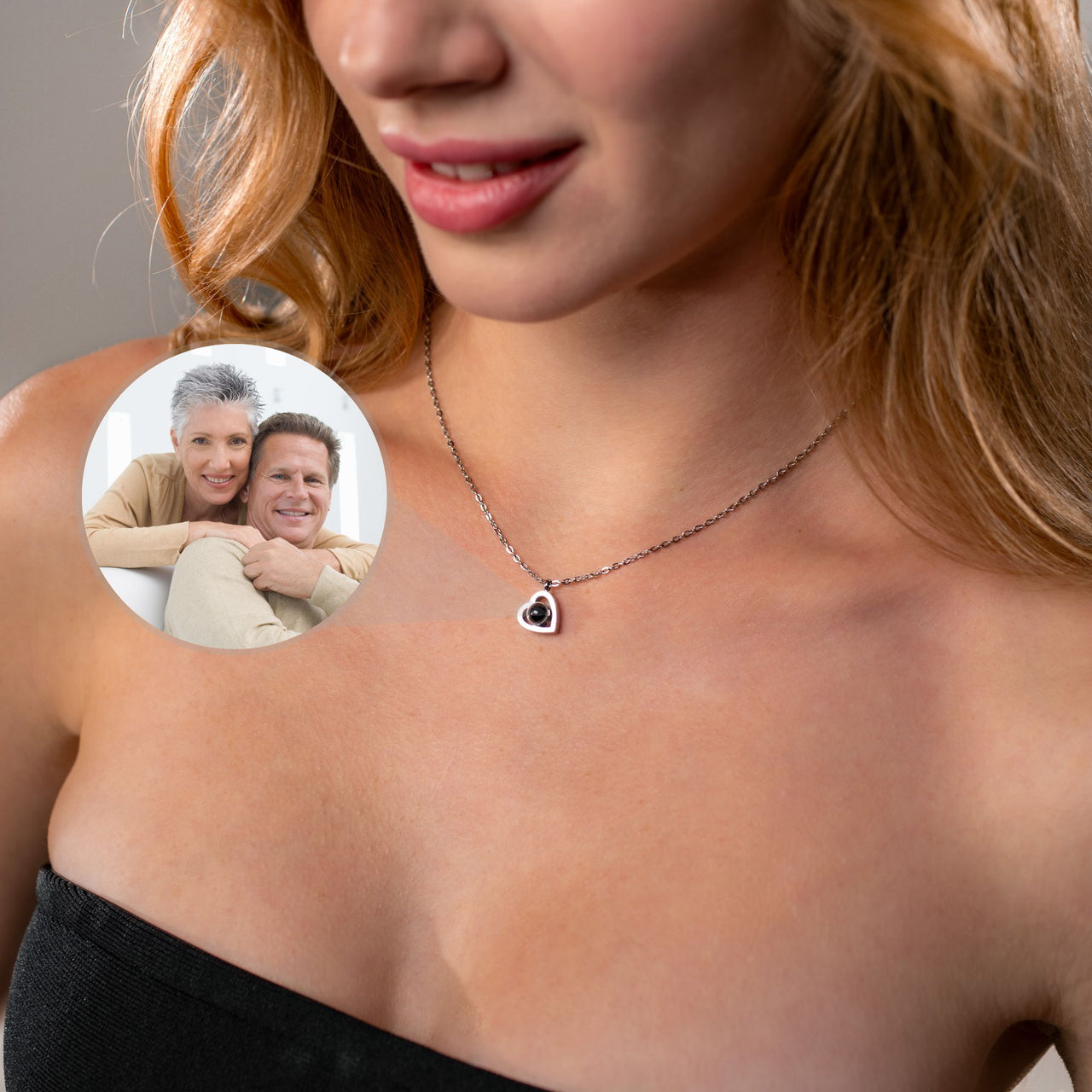 Heart Photo Necklace