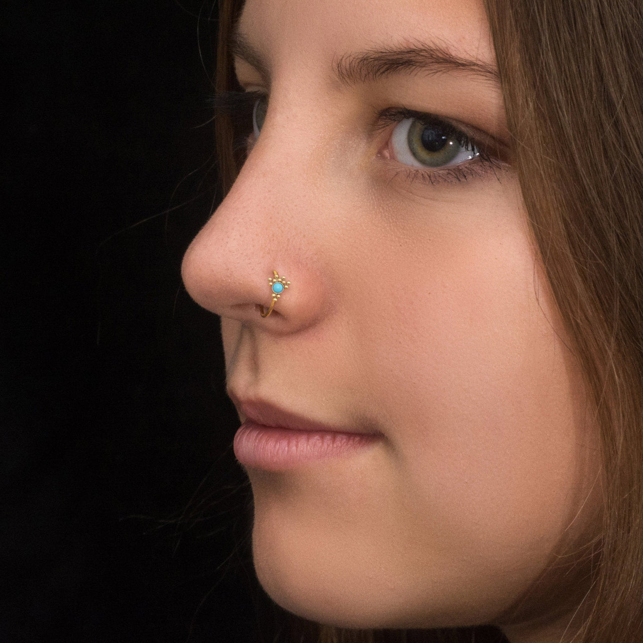 Sapphire Nose Ring