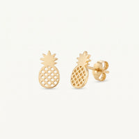 Thumbnail for Pineapple earrings — product photo on a white background, gold | SKU: 437186-gold-color