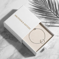 Thumbnail for Surfer bracelet — in the gift box, silver | SKU: 17429078-white-gold