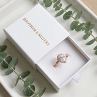 Thumbnail for Teardrop engagement ring — in the gift box, rose gold | SKU: 505162-4.5-rose-gold